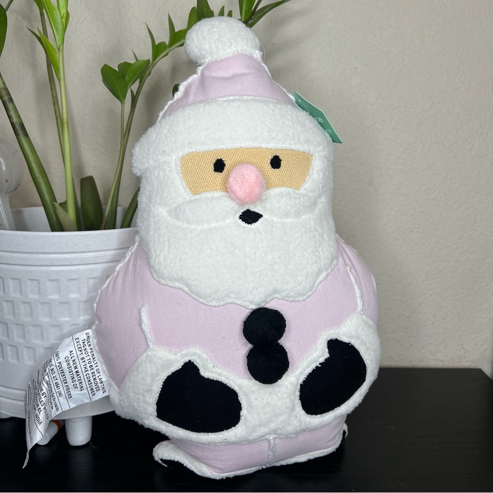 NEW Mrs. Claus' Bakery Santa Shaped Gingerbread Throw Pillow, 12x18